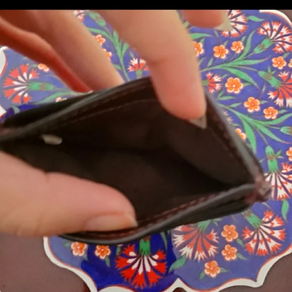 Coach wallet (used) burgundy - Picture 3 of 3